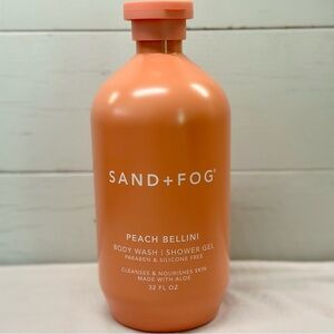 Sand + Fog Peach Bellini Body Wash Shower Gel 32 fl oz Nourishing Aloe